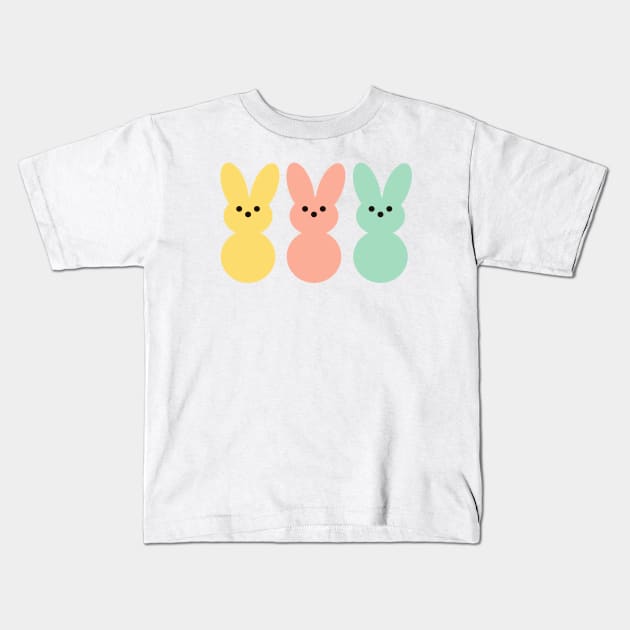 Happy Easter- rabbit bunnies Kids T-Shirt by Mia